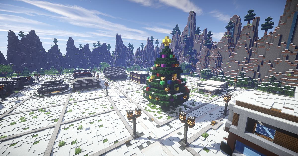 BuildCityServer's tweet photo. It's Christmas in #BuildCity! https://t.co/B0fxsv91Sf
