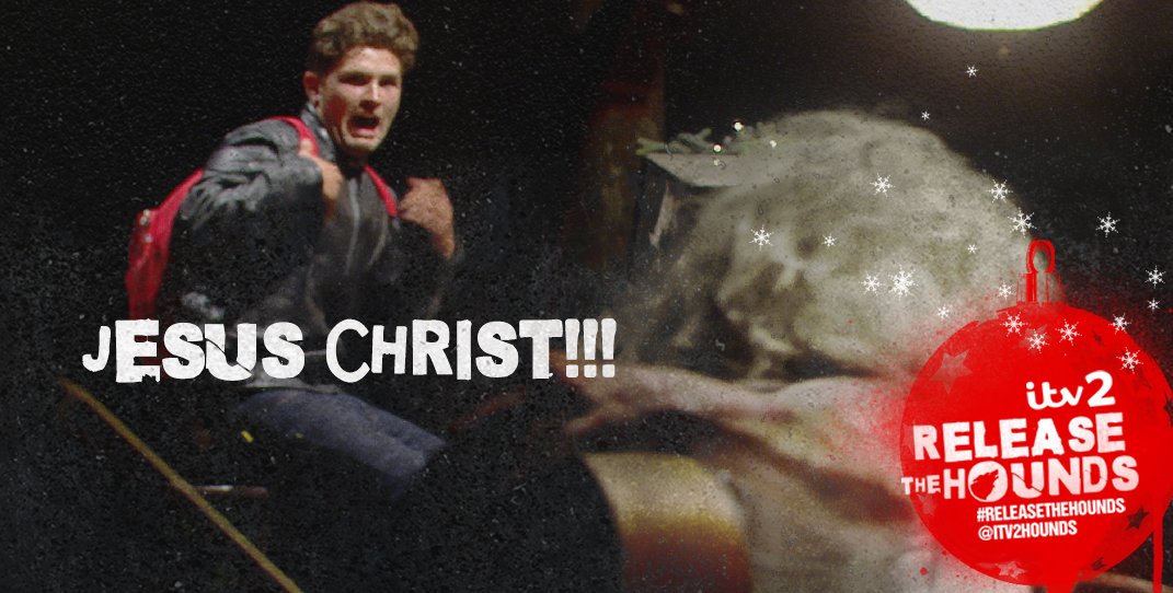 ITV2Hounds's tweet image. #ReleaseTheHounds Jingle Hell II repeats tonight on @itv2 at 11pm!