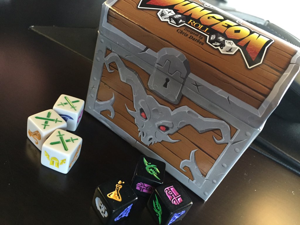 BoardgameCorner's tweet image. Lunch time #DungeonRoll was a big hit!!! @cbdarden @TastyMinstrel #DiceChuckingGoodness