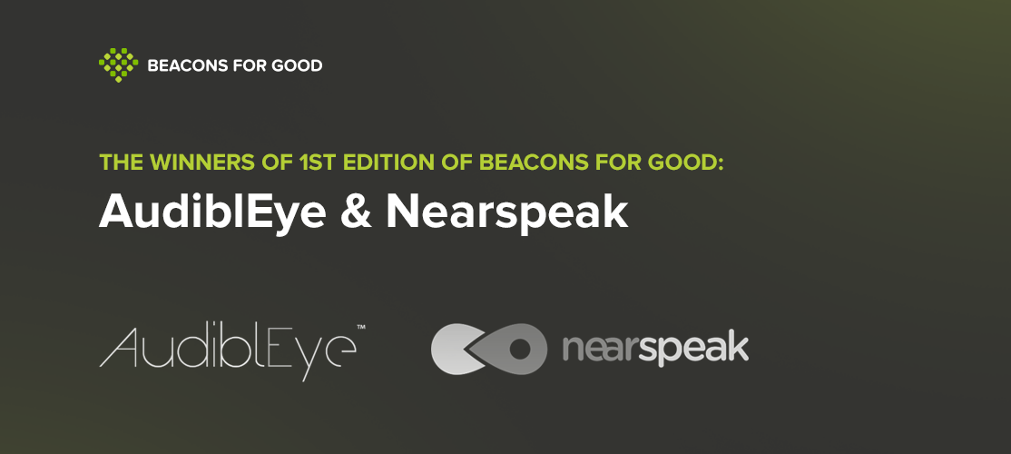 beaconsforgood's tweet photo. We have winners!!! #BeaconsForGood prize goes to... @AudiblEye &amp; @nearspeak https://t.co/pktJ1NKkNg