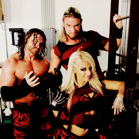 WWE_WomensDaily's tweet photo. .@AlexaBliss_WWE @TheWWEBlake @WWE_Murphy #BlakeAlexaMurphy #BAMFactor https://t.co/Rc6aJ7uk0P