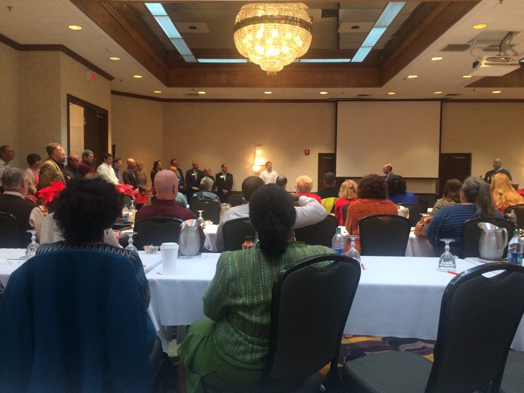 Meridian Senior Living CEO Charles Trefzger delivers welcoming remarks at their annual conference, Hickory NC.