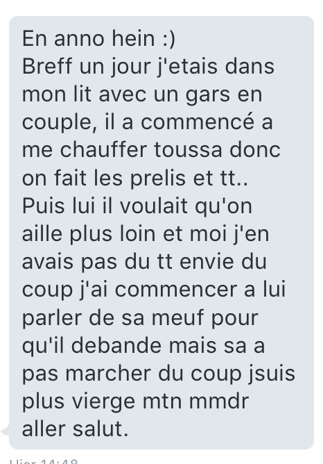 ConfessFantasme's tweet photo. La plan a échoué..échoué.. https://t.co/mETHXzL60T