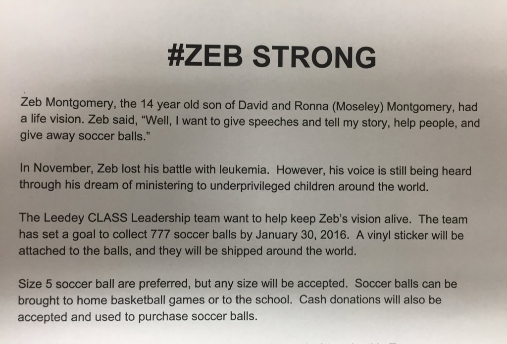 Leedey Public School on Twitter "Help Leedey students share Zeb's