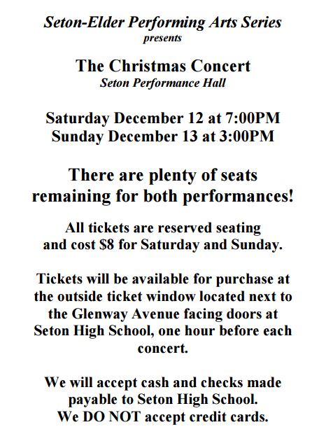 ElderHighSchool's tweet photo. "I'm dreaming of a PURPLE Christmas!" @ElderGleeClub concert this weekend! #Altiora @setonhs https://t.co/Z2VdqCvoy5