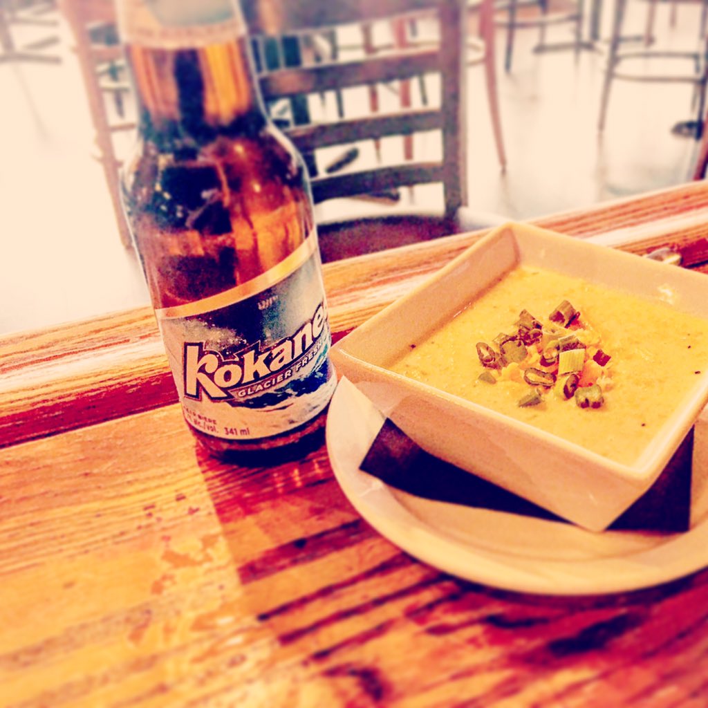 Domestic bottles 4.50 all day today ! Entire menu $7.95 featuring home made soups daily .