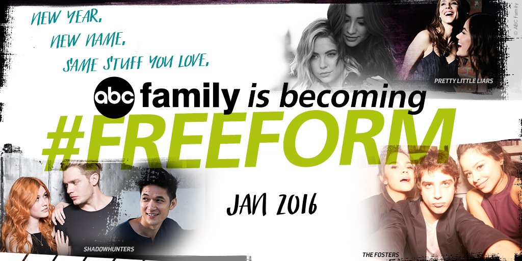 It's official! <a href="/ABCFamily/">ABC Family</a> is changing its name to Freeform on January 12!