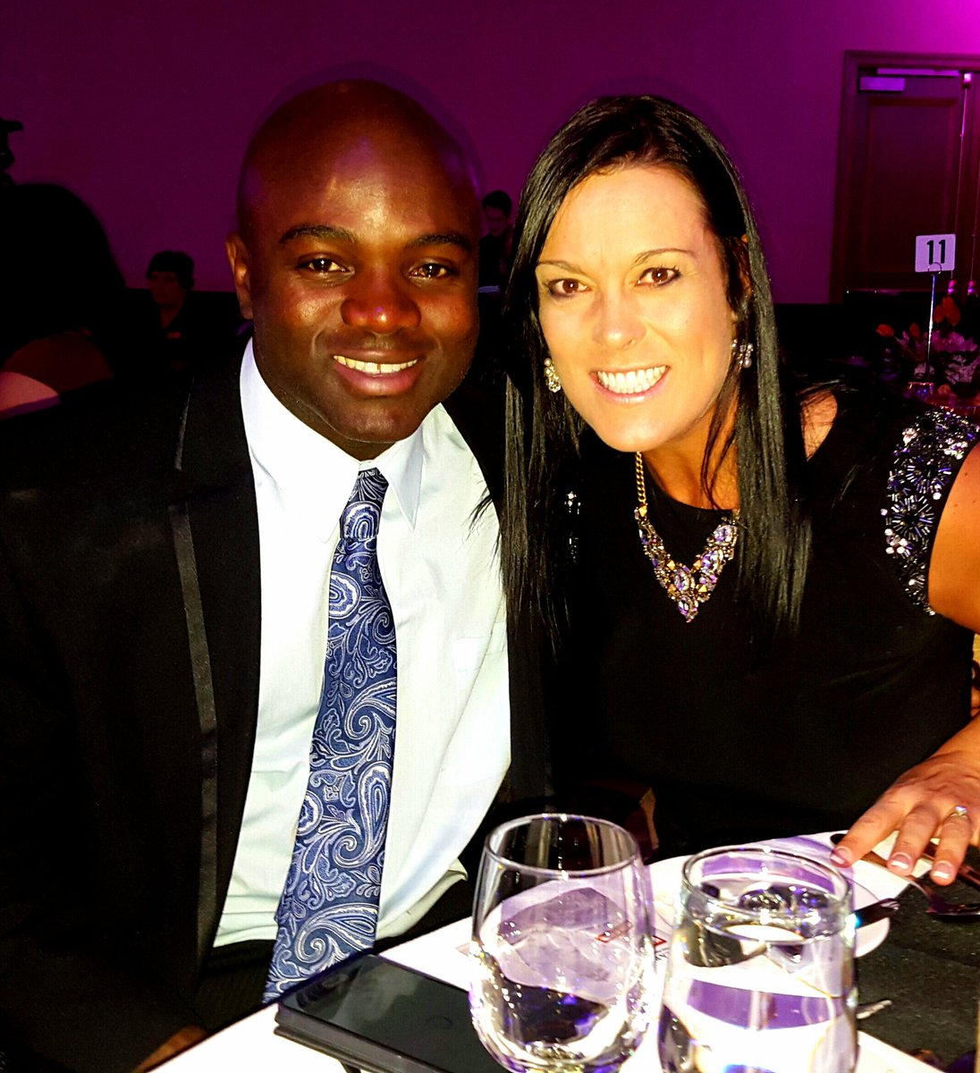 LisaLongball's tweet photo. Thrill 2 hear U speak @orlandobowen at #CAPS2015 U were an inspiration! From the @CFL 2 your son's hero! #newfriends https://t.co/KoZfzvCNVA