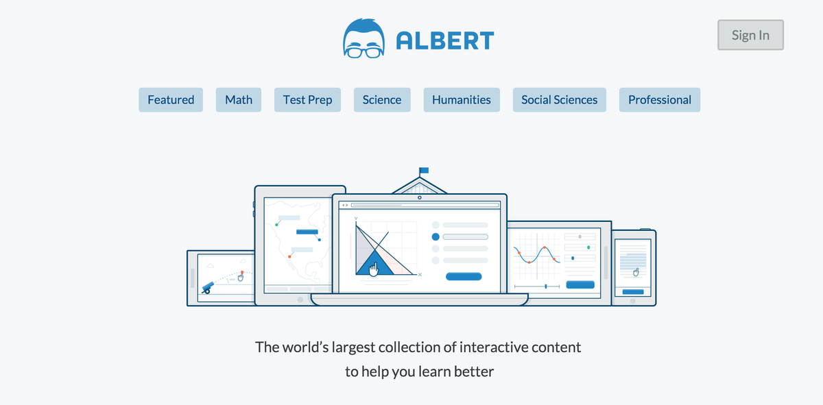 learnwithalbert's tweet photo. Albert.io Beta is live! Sign up today to explore over 10,000 practice questions in challenging academic subjects. https://t.co/NKopdF3gdJ