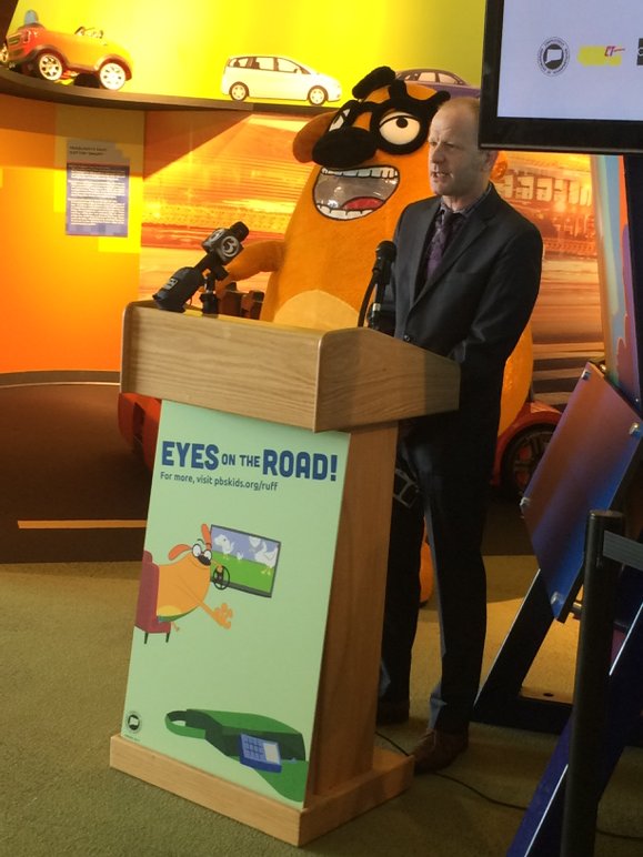 CThighwaysafety's tweet photo. Bill Shribman, Sr. Exec Producer at @WGBH discusses the campaign, and how kids can help prevent distracted driving. https://t.co/vw5uBFFWnF