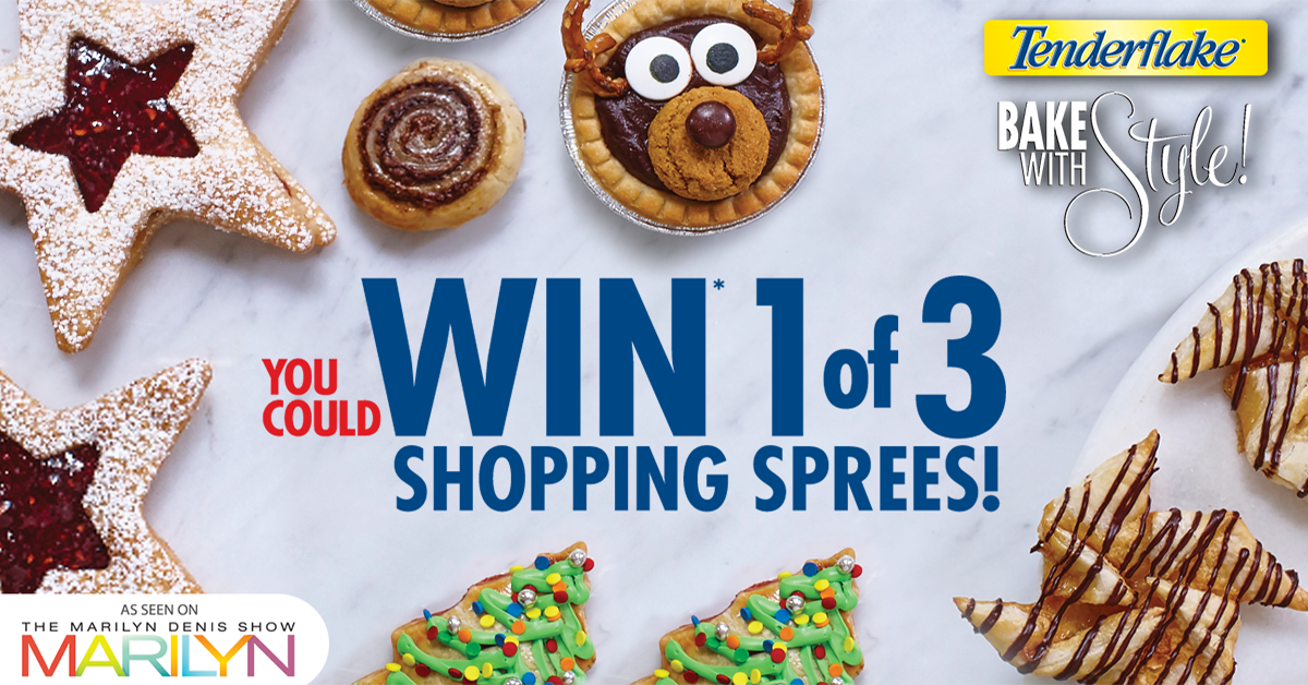 Tenderflake's tweet photo. Shop til you drop by entering to WIN 1 of 3 $3,000 holiday #shopping sprees! #BakeWithStyle https://t.co/JnvAlcTQ4D https://t.co/ZhXpyi38oV