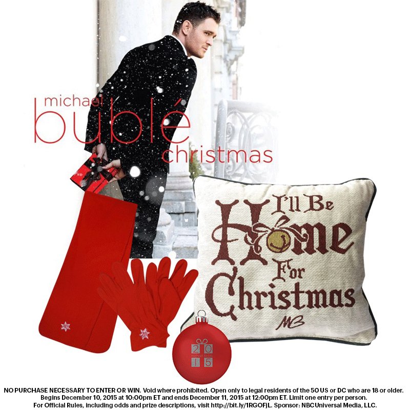 nbc's tweet photo. RETWEET &amp; you could win a gift pack! Don’t miss #BubleXMAS at 8/7c! https://t.co/KuBOF4CzNi #BubleXMASSweepstakes https://t.co/PwUZ9EHL5r
