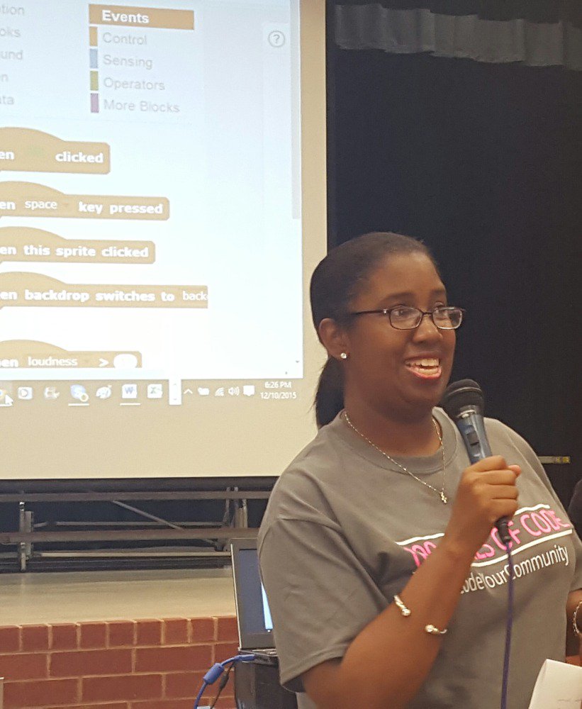 MemorialMS's tweet photo. #CodeYourCommunity thanks @100GOCConyersGA sponsor D. Ward 4 #HourOfCode & @RockdaleCareer our venue. #C&CReady https://t.co/uDr7EH5tnI