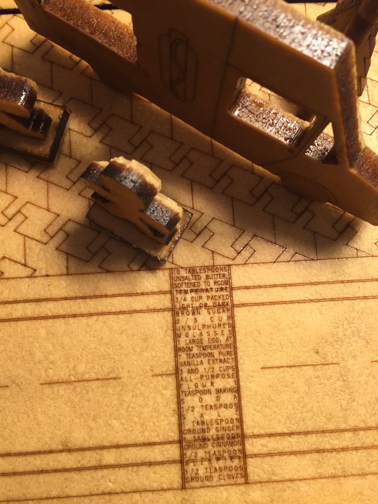 bnazarewicz's tweet photo. Gingerbread carved with laser-cutter @justpennies #tacticalgingerism @SasakiDesign @BSLAOffice #gingerscapes https://t.co/aYiTYcfIWS