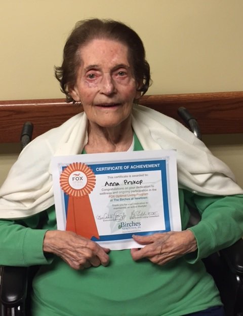 FOXRehab's tweet photo. Congratulations to our #FoxOptimalLiving Resident Spotlight Award Winners at The Birches At Newtown. #KeepMoving https://t.co/fCHoguzXE7