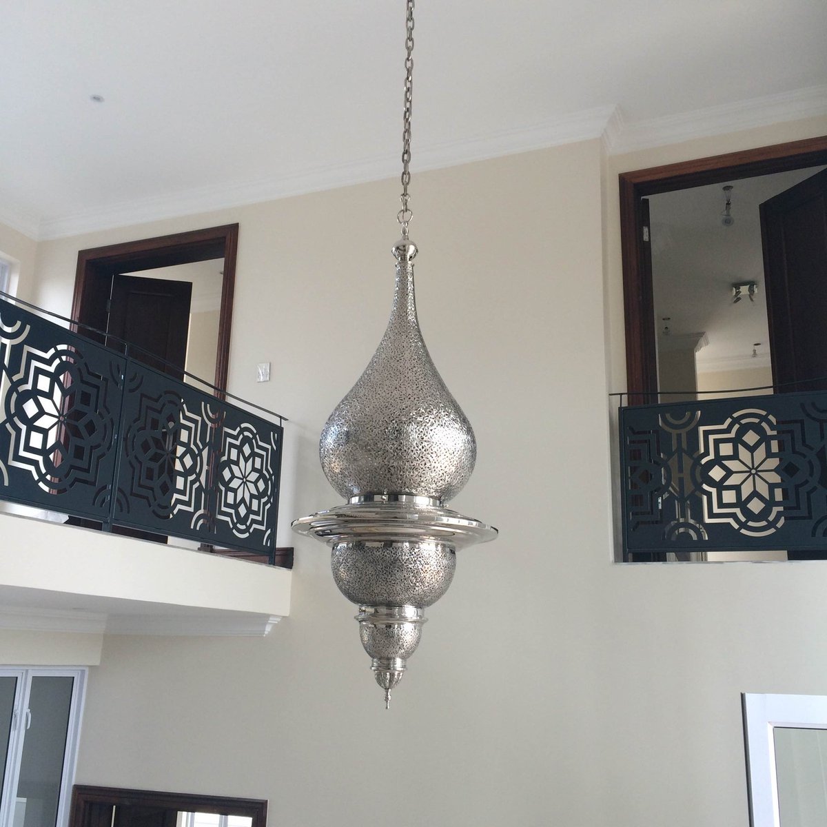 Custom #Chandelier for South African client. It's 6 feet long and 20 inches wide. #Moroccan #InteriorDesign #Decor.
