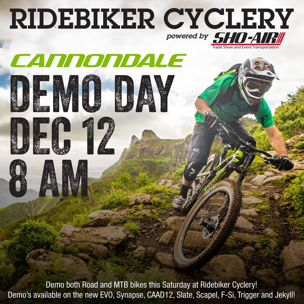 RB_Cyclery's tweet photo. Come test ride a Cannondale Saturday and see why we love these bikes! Lots of new bikes in stock too... #Ridebiker https://t.co/PVyAPPSBvi