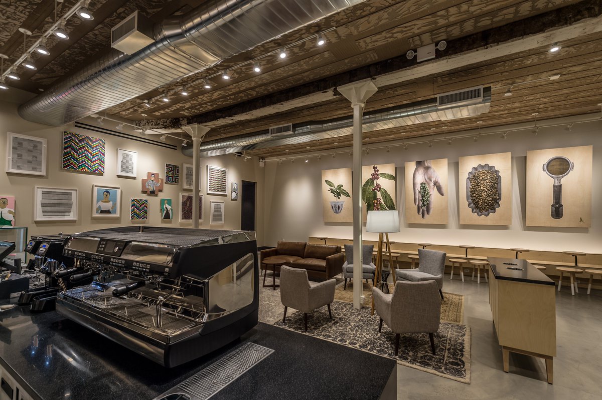 Starbucks's tweet photo. New York City welcomes a new space for coffee + art lovers. #WhereInTheWorld https://t.co/By1m1Pygrd https://t.co/ViYJLUUPL7