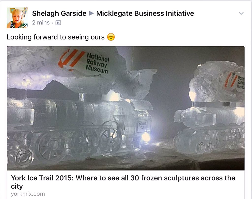 Come to Micklegate in York to see our Ice Sculpture of a Soap Box advertising our big Summer event ....