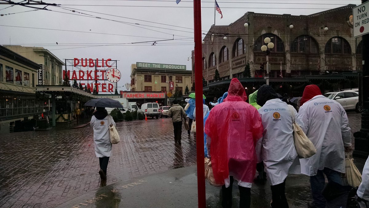 kpwashington's tweet photo. The @grouphealth Germ Busters only have a few more stops-- next up @pike_place! #whatnottogive https://t.co/lXveWx0BdK