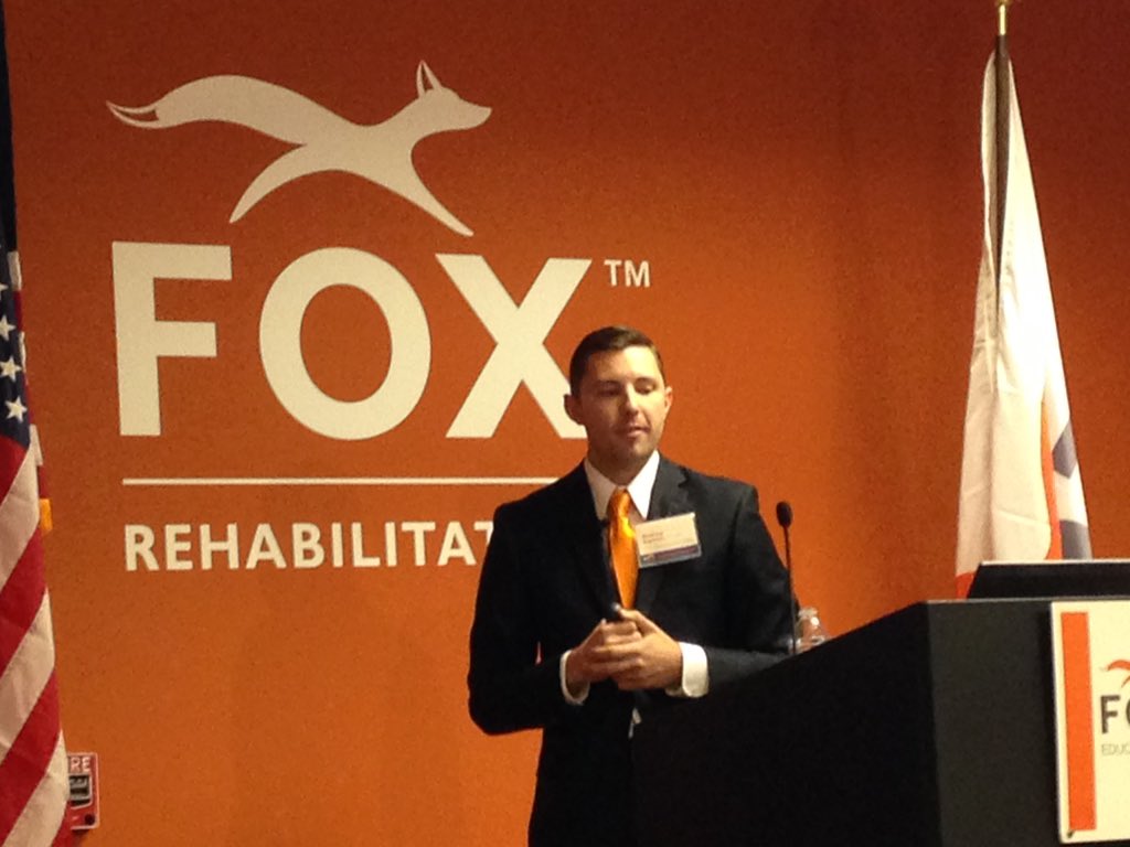 FOXRehab's tweet photo. "As physical therapists, we have to keep in mind classes need to be fun so clients keep coming back." #FOXCapstone https://t.co/teM462K4TC