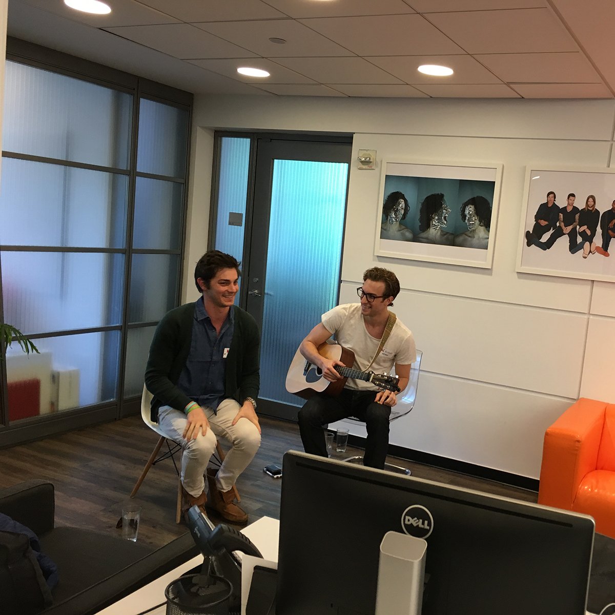 kobalt's tweet photo. Nashville's eclectic duo @CassioMonroe (Tripp Weir &amp; @jeff_garrison) dropped a 3-track set @ our NYC office today! https://t.co/tTONJFZr9z