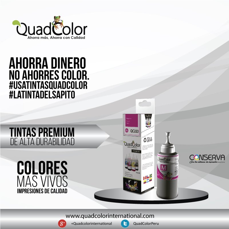 QuadColorQC's tweet photo. #Quadcolor
TINTAS PREMUIM
Alto Rendiminto
Tintas Originales
#ahorramas #ahorraconcalidad https://t.co/DerdyTRyKs