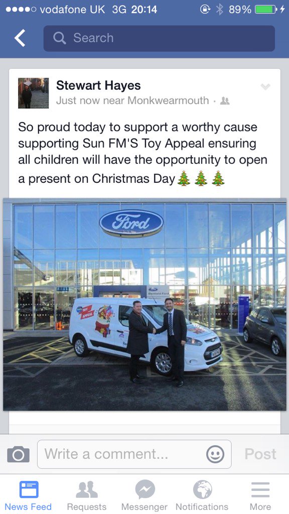 Fordvanstaxis's tweet image. Such a proud day for me helping to do our bit for the children #ToyAppeal #sunfm #benfield #Ford #Sunderland