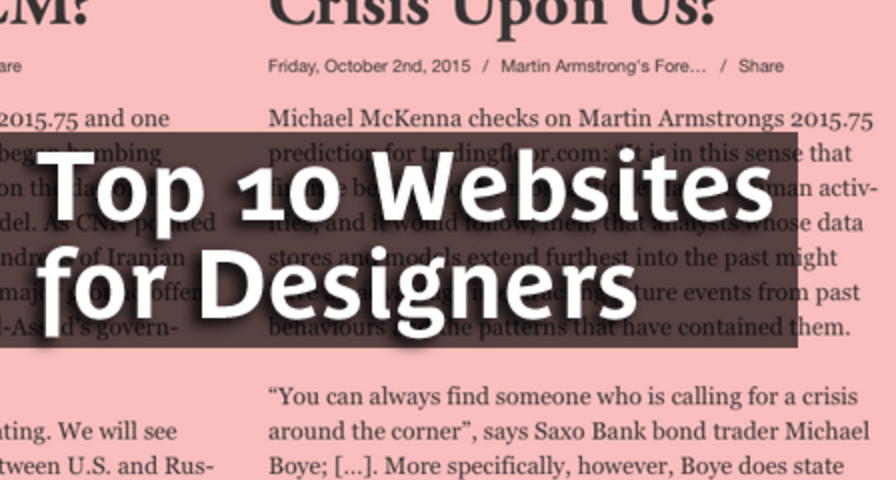 HOWbrand's tweet image. Top 10 Websites for Designers: December 2015 Edition bit.ly/1IIOJIv