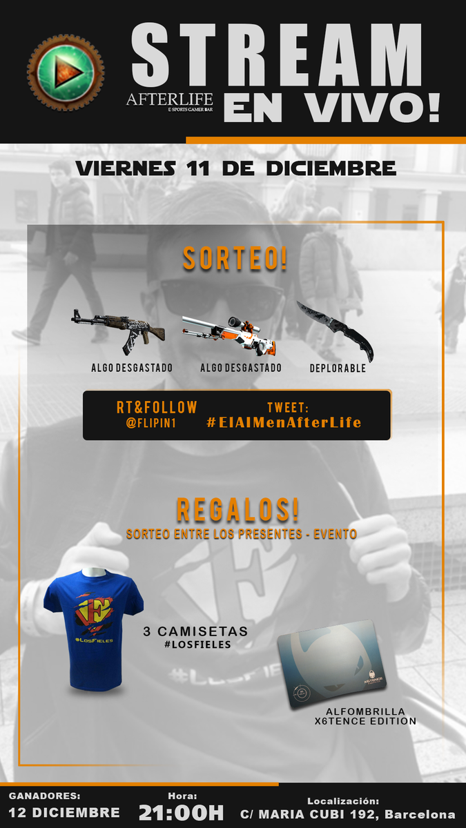 FlipiN1's tweet photo. Sorteo para todos y los que vengan mañana al evento ^o^

RT, Follow y twittea con #ElAIMenAfterlife para participar! https://t.co/0084MkVuH7