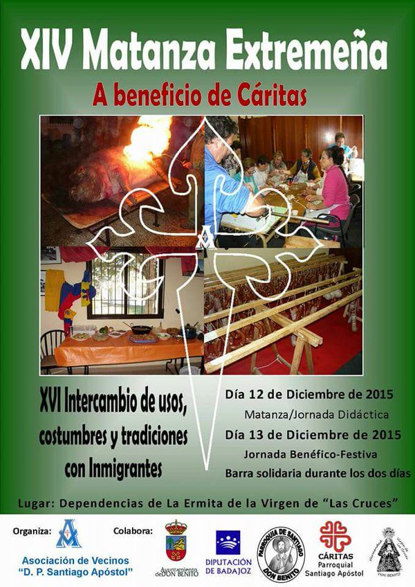 QueHacerDB's tweet photo. Sábado 12 y Domingo 13 Diciembre
Matanza Solidaria organizada por @SantiagoApstol1
Ermita de la @VdelasCrucesDB https://t.co/cmNIuqWNQK