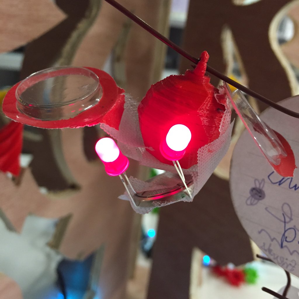 fablabcardiff's tweet photo. Some #LedThrowies from our #FabChristmas workshop https://t.co/6QD1bSJb38