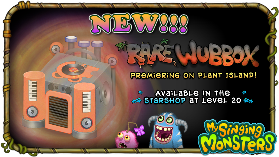 My Singing Monsters on X: NEW!!! The Rare Wubbox premieres on Plant  Island! Update your game to v1.3.7 to unlock this Supernatural rarity!   / X