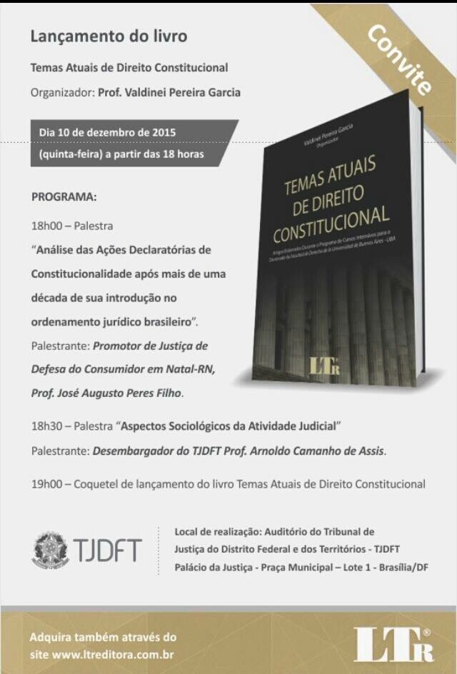 claudinhadias_'s tweet photo. Começou. #TJDF #TEMAS ATUAIS DE DIREITO CONSTITUCIONAL. https://t.co/Z03nCKspk5