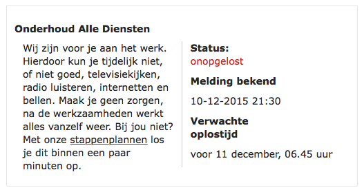 Werkzaamheden van <a href="/ZiggoWebcare/">Ziggo</a> sluiten #Terschelling af van de buitenwereld. De gevolgen zien we over 9 maanden...