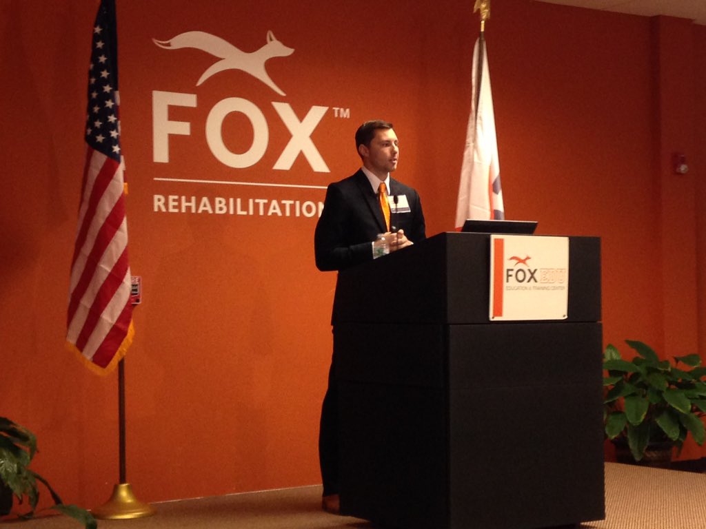 FOXRehab's tweet photo. Dr. Harnish is wrapping up. Next our esteemed panel will get to offer their remarks & ask questions. #FOXCapstone https://t.co/zVR9nddQVK