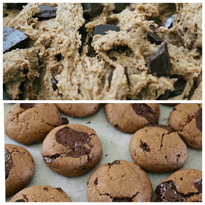 LydiaTeff's tweet photo. @fueledbyearth created this bake-up😰. choc chip cookies  @lydiateff #teff flour. Recipe adapted from @greenandblacks https://t.co/01UvDJpm4y