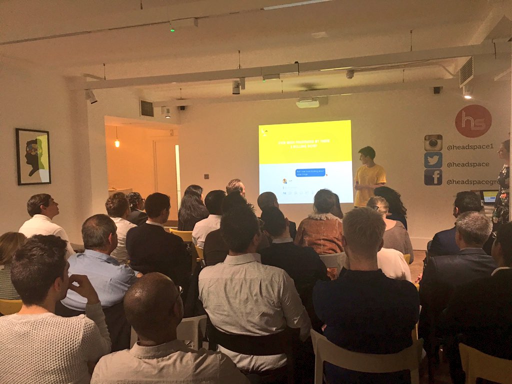 RupertRalston's tweet photo. Next up in front of the VC, Angels &amp; Founders is @comeandsayhi #London #VentureCapital https://t.co/TpXNEBTQnG
