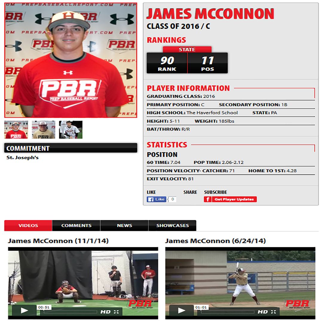 PrepBaseballPA's tweet photo. Player Profile of the Day: St. Joseph's recruit C James McConnon https://t.co/tnadvwINpB @jmcconnon2 @DiamondFords https://t.co/Z1JmJXPB92