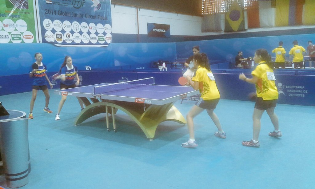 sndpy's tweet photo. En #Tenisdemesa Final en dobles femenino Venezuela vs Ecuador #JSEPY2015 https://t.co/vhcF2iDjhL
