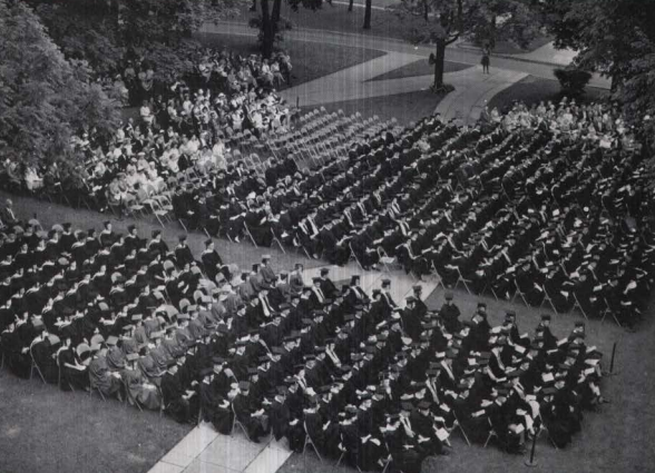 marshallu's tweet photo. #MarshallUtbt to commencement in May 1962! Graduating seniors are you for commencement on Saturday? #MarshallGrad15 https://t.co/kCPd34KHPp