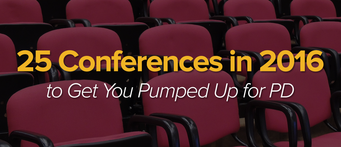 EasyBib's tweet photo. 25 #EdTech Conferences in 2016 to Get You Pumped Up for PD https://t.co/Q4TisTDCFL #EdChat #EdTechConferences #PD https://t.co/JAOb9ihL6v