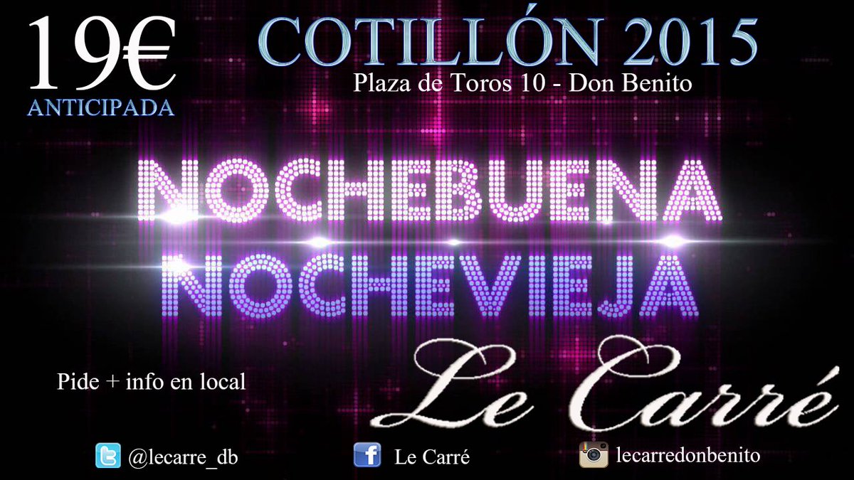 LeCarre_db's tweet photo. #COTIILÓN con Barra Libre x NocheBuena o Noche Vieja ????  19 Pavazos x noche cn BarraLibre!!! Pide + INFO en Local https://t.co/xgGiMWoncZ