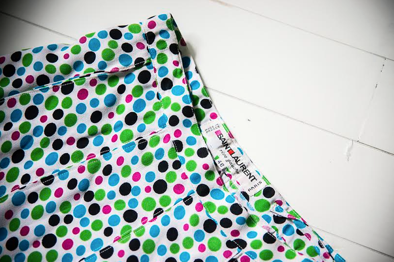 void_mx's tweet photo. @YSL Polka Rayon Crepe Skirt, 70s. https://t.co/ZbgDZhIl0V