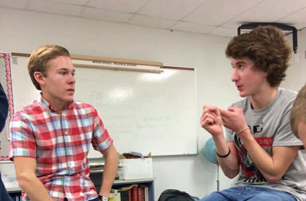 BGore4President's tweet photo. Candidate Gore working hard today with his campaign manager @audetap15  #AStepTowardGreatness @MEDIA_4TH https://t.co/yA1fwPbwgr
