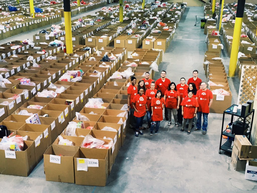 Nothing like volunteering to sort thousands of gifts for the Angel Tree program! #SalArmyDFW #TargetVolunteers #1770