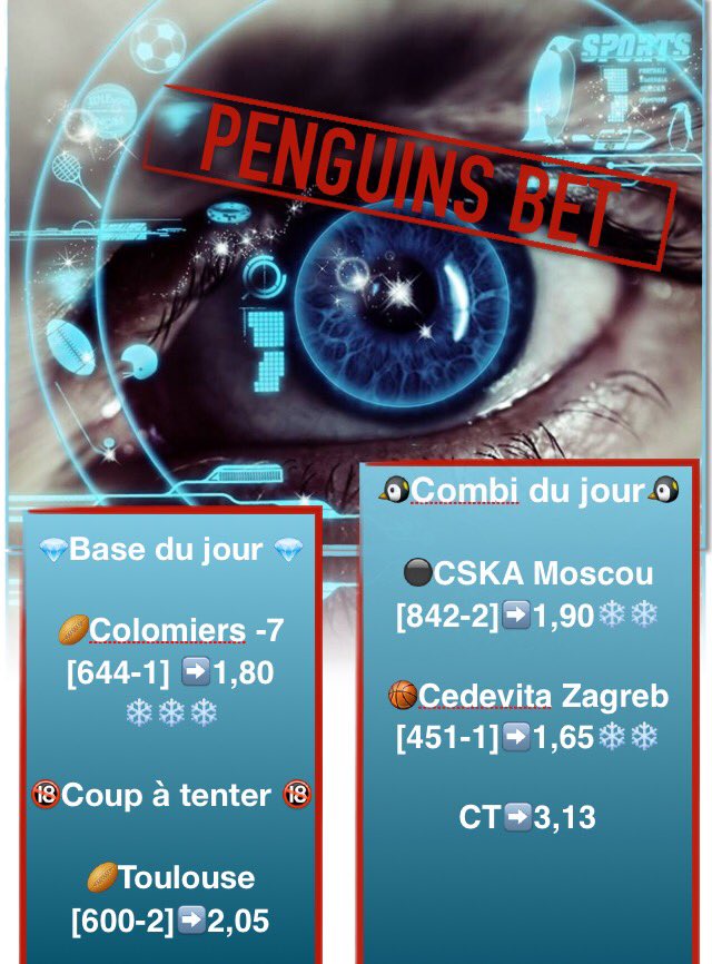 Penguins_Bet's tweet image. Et bah on repart dès demain en lançant le week end 
Des grosses cotes en perspective