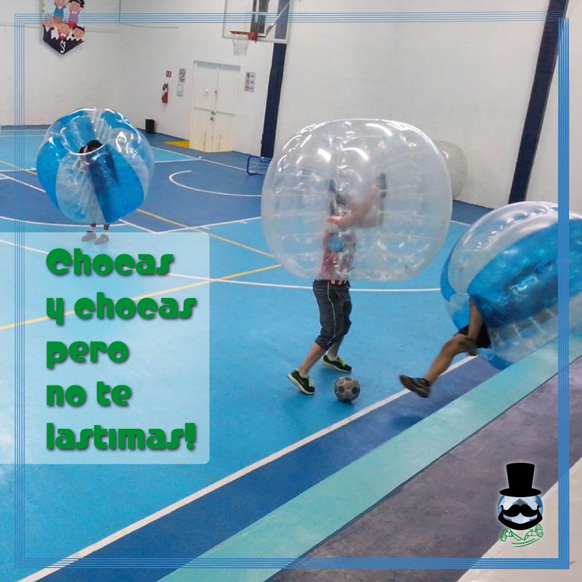 BubbleSoccerMEX's tweet photo. ¿Ya has jugado? o mejor dicho... ¿ya has chocado así alguna vez? Yo juraría que le encantaría a..... https://t.co/s3W2Fy3Sjt
