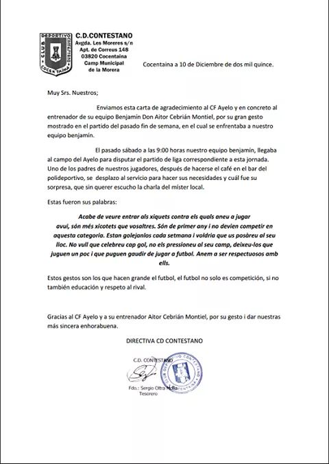 Segurament això no sortirà a Los Manolos, ni a Punto Pelota ni a cap programa esportiu d'àmbit nacional...