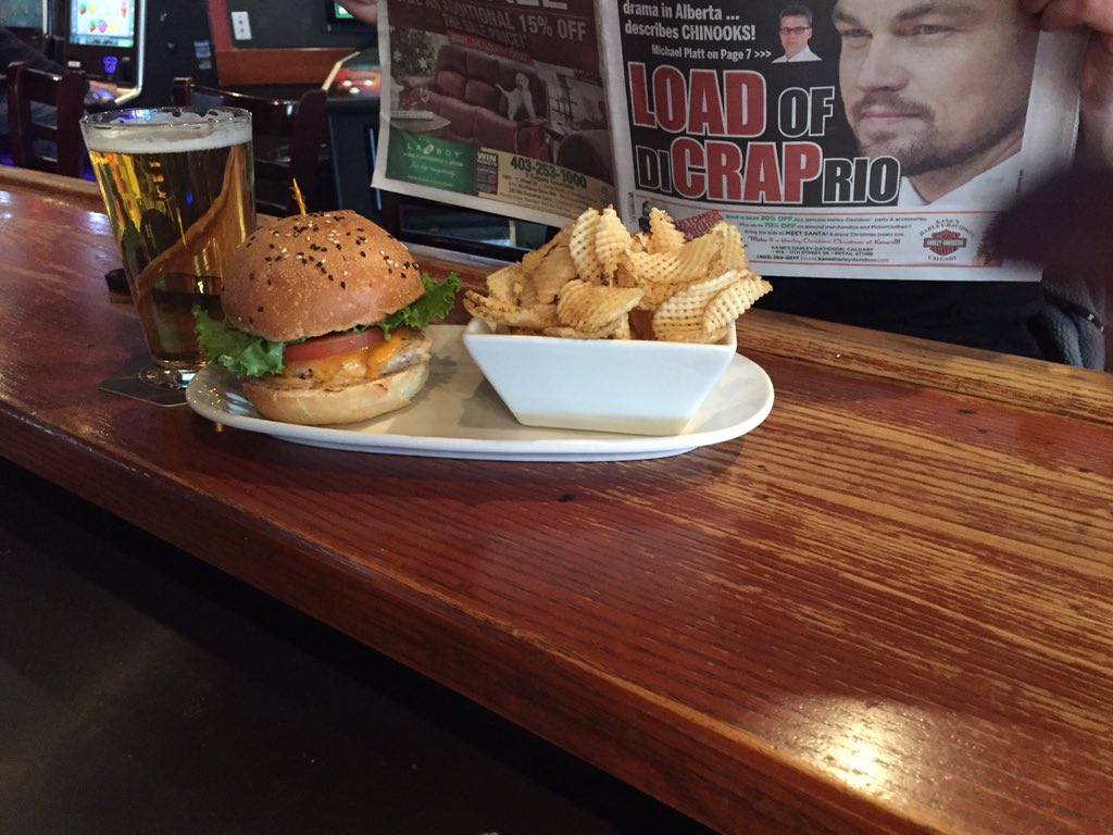 Domestic bottles $4.75 entire menu $7.95 including the chipotle chicken sandwich